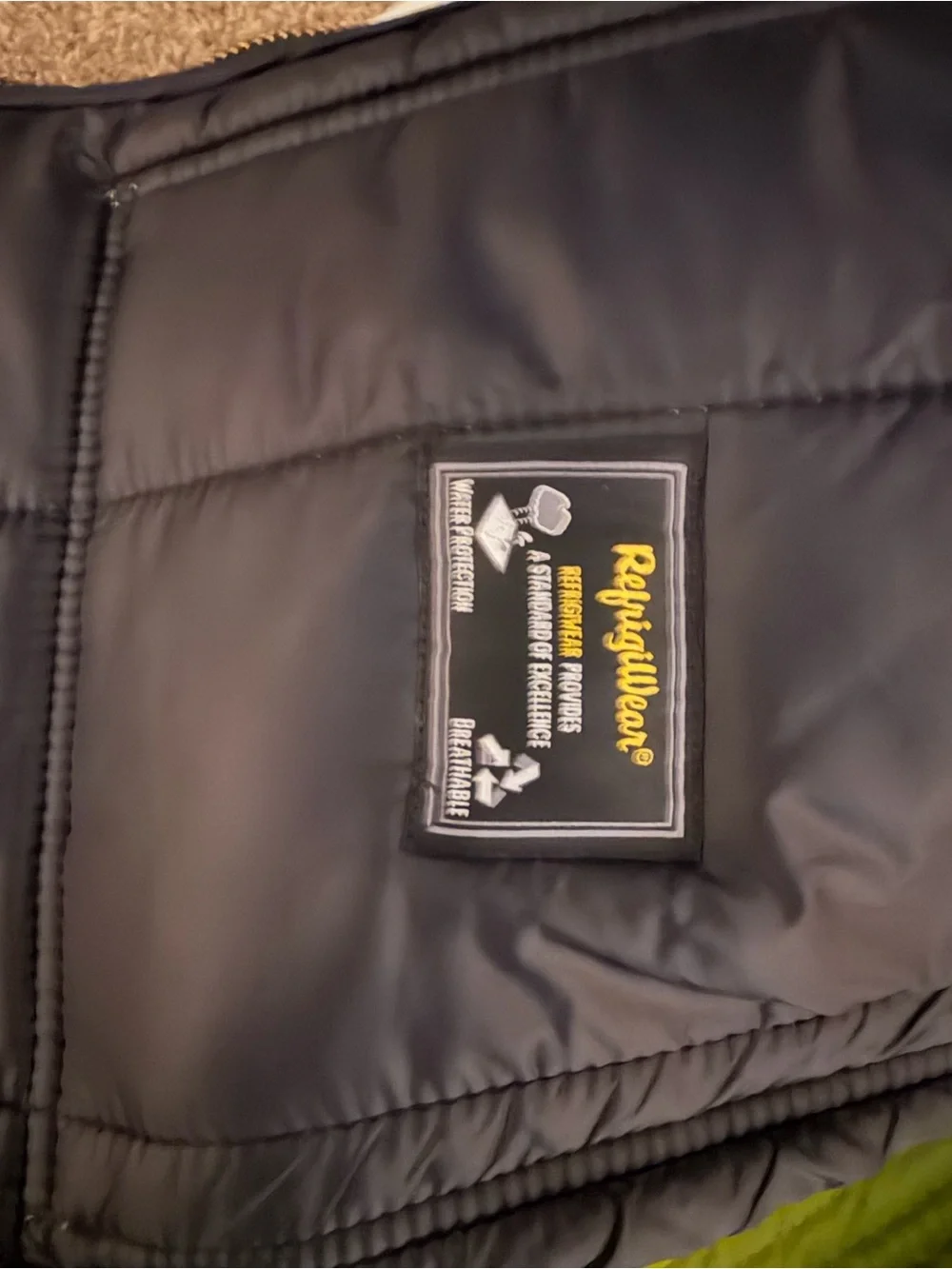 Men's Olive Green Puffer Vest with Hood